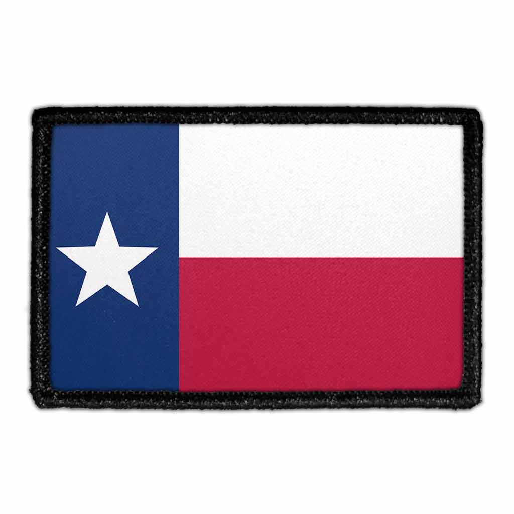 Texas State Flag - Patch - Pull Patch - Removable Patches For Authentic Flexfit and Snapback Hats