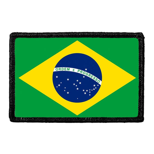 Brazil Flag - Color - Removable Patch - Pull Patch - Removable Patches For Authentic Flexfit and Snapback Hats