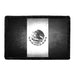 Mexico Flag - Black and White - Distressed - Removable Patch - Pull Patch - Removable Patches For Authentic Flexfit and Snapback Hats