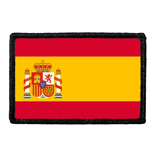 Spain Flag - Color - Removable Patch - Pull Patch - Removable Patches For Authentic Flexfit and Snapback Hats