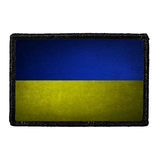 Ukraine Flag - Color - Distressed - Removable Patch - Pull Patch - Removable Patches For Authentic Flexfit and Snapback Hats