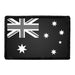 Australia Flag - Black and White - Removable Patch - Pull Patch - Removable Patches For Authentic Flexfit and Snapback Hats