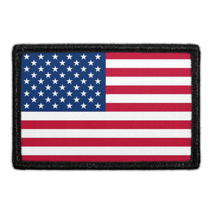 American Flag - Patch - Pull Patch - Removable Patch - For Authentic Flexfit and Snapback Hats