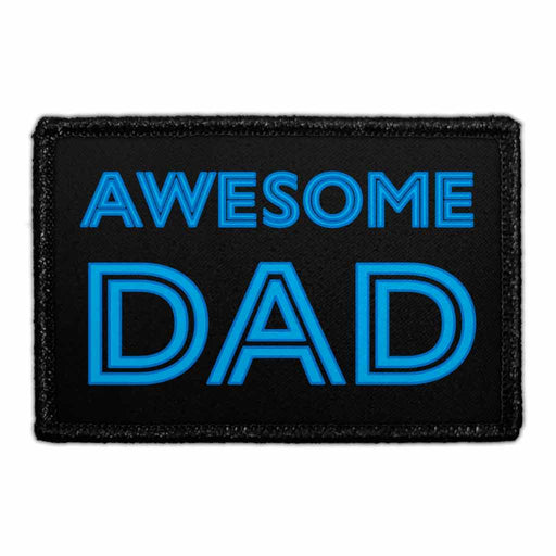 Awesome Dad - Removable Patch - Pull Patch - Removable Patches For Authentic Flexfit and Snapback Hats