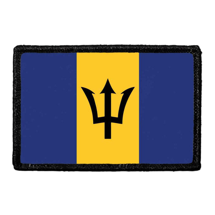 Barbados Flag - Color - Removable Patch - Pull Patch - Removable Patches For Authentic Flexfit and Snapback Hats