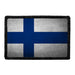 Finland Flag - Color - Distressed - Removable Patch - Pull Patch - Removable Patches For Authentic Flexfit and Snapback Hats
