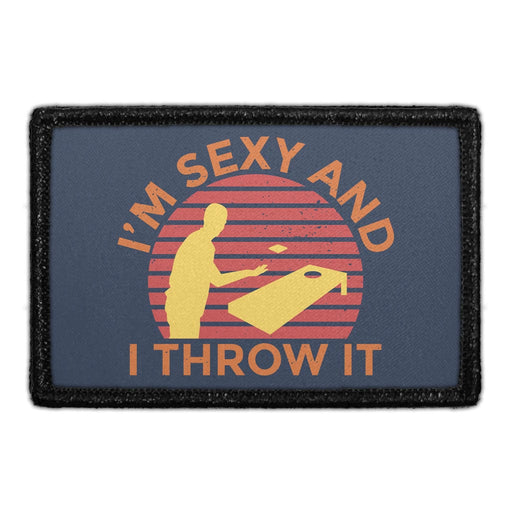 I'M SEXY AND I THROW IT Meta Data - Crop Image Text - - Removable Patch - Pull Patch - Removable Patches For Authentic Flexfit and Snapback Hats