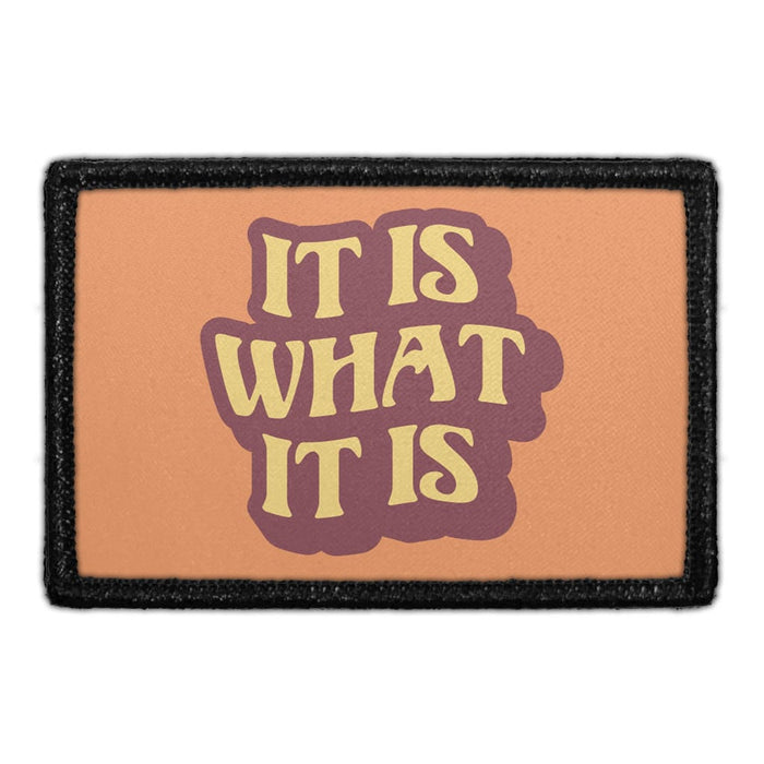 It Is What It Is - Removable Patch - Pull Patch - Removable Patches For Authentic Flexfit and Snapback Hats