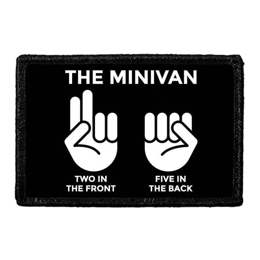The Minivan - Two In The Front - Five In The Back - Removable Patch - Pull Patch - Removable Patches For Authentic Flexfit and Snapback Hats