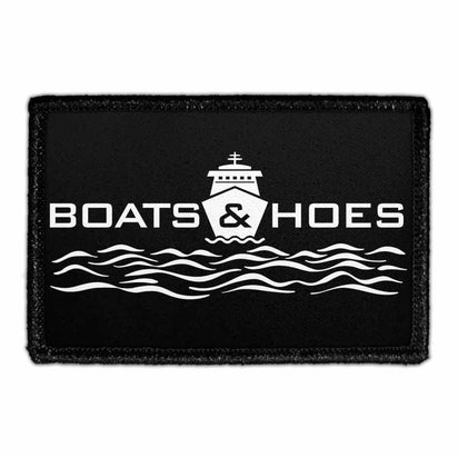 Boats And Hoes - Removable Patch - Pull Patch - Removable Patches For Authentic Flexfit and Snapback Hats