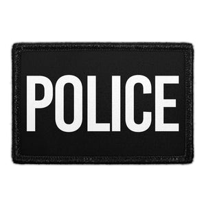 Police - Removable Patch - Pull Patch - Removable Patches For Authentic Flexfit and Snapback Hats