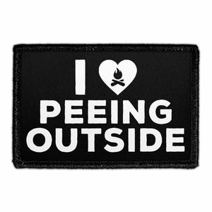 I Love Peeing Outside - Removable Patch - Pull Patch - Removable Patches For Authentic Flexfit and Snapback Hats