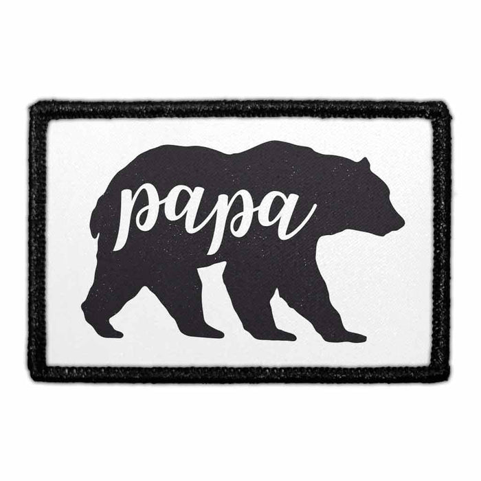 Papa Bear - Removable Patch - Pull Patch - Removable Patches For Authentic Flexfit and Snapback Hats