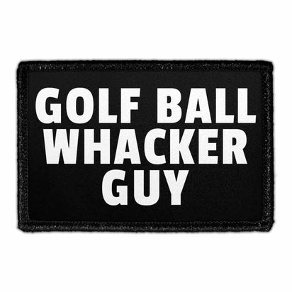 Golf Ball Whacker Guy - Removable Patch - Pull Patch - Removable Patches For Authentic Flexfit and Snapback Hats