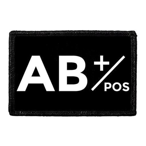 AB+ Positive Blood Type - Removable Patch - Pull Patch - Removable Patches For Authentic Flexfit and Snapback Hats