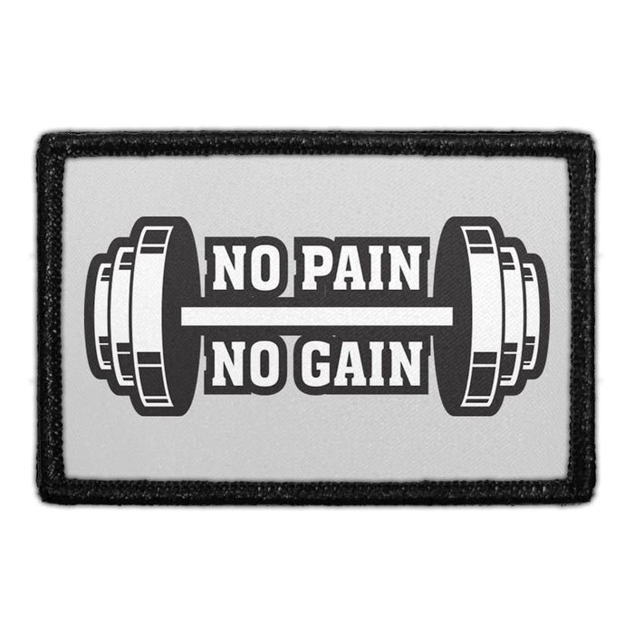 No Pain No Gain - Removable Patch - Pull Patch - Removable Patches For Authentic Flexfit and Snapback Hats
