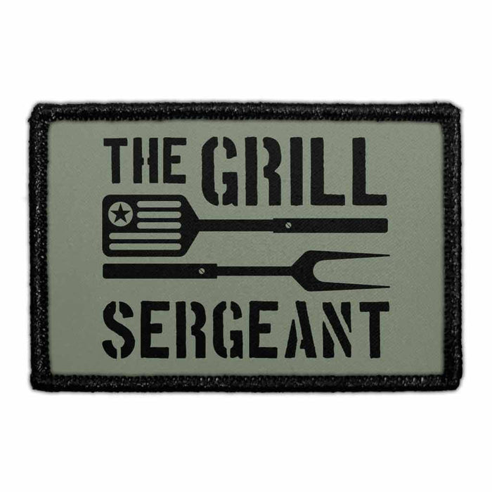 The Grill Sergeant - Removable Patch - Pull Patch - Removable Patches For Authentic Flexfit and Snapback Hats