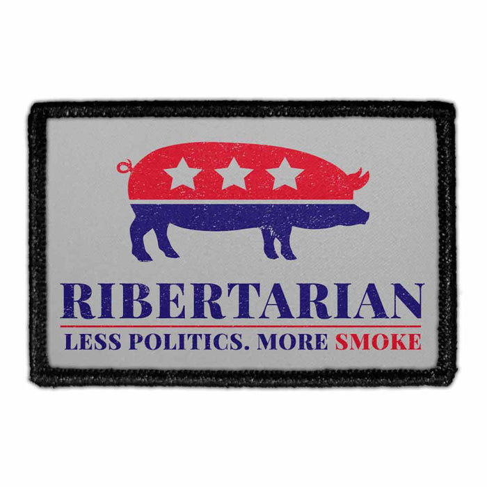 Ribertarian - Removable Patch - Pull Patch - Removable Patches For Authentic Flexfit and Snapback Hats