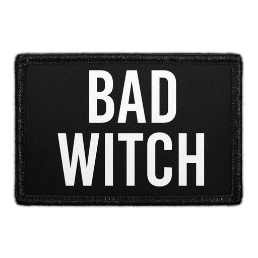 BAD WITCH Meta Data - Crop Image Text - - Removable Patch - Pull Patch - Removable Patches For Authentic Flexfit and Snapback Hats