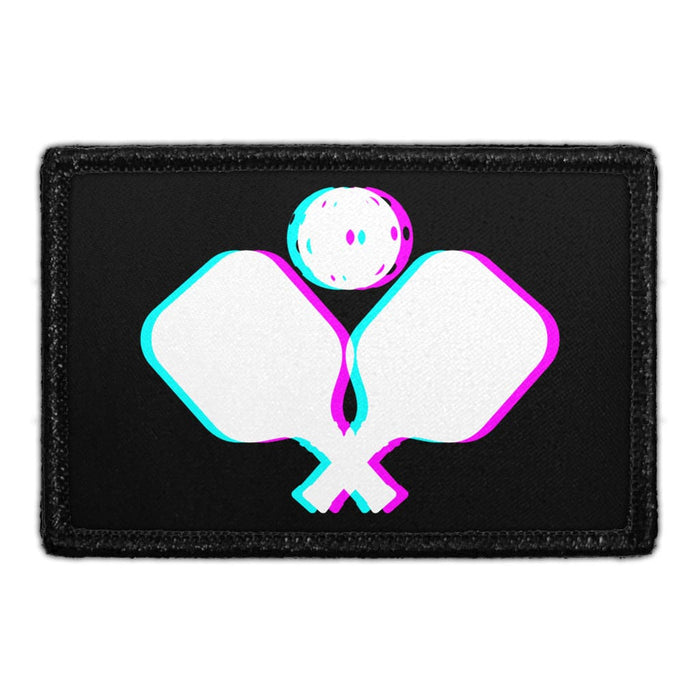 Pickleball - Racquets - 3D - Removable Patch - Pull Patch - Removable Patches For Authentic Flexfit and Snapback Hats