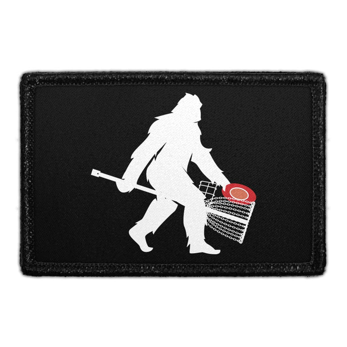 BIG FOOT - DISC GOLF Meta Data - Crop Image Text - - Removable Patch - Pull Patch - Removable Patches For Authentic Flexfit and Snapback Hats