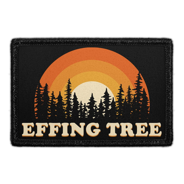 EFFING TREE - DISC GOLF Meta Data - Crop Image Text - - Removable Patch - Pull Patch - Removable Patches For Authentic Flexfit and Snapback Hats