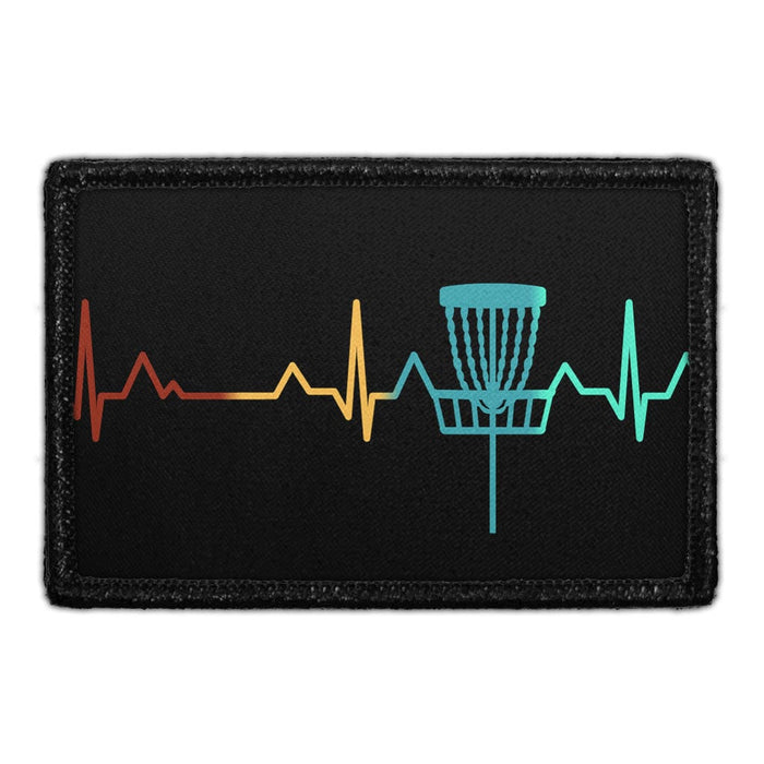 DISC GOLF - HEARTBEART Meta Data - Crop Image Text - - Removable Patch - Pull Patch - Removable Patches For Authentic Flexfit and Snapback Hats