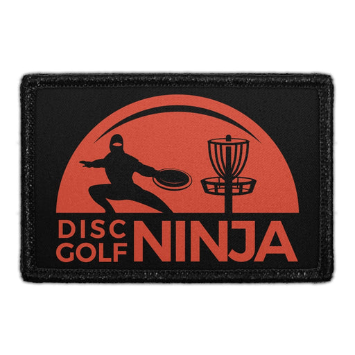 DISC GOLF NINJA Meta Data - Crop Image Text - - Removable Patch - Pull Patch - Removable Patches For Authentic Flexfit and Snapback Hats