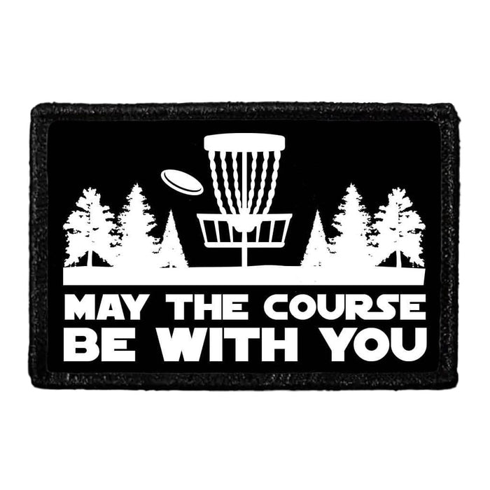 May The Course Be With You - Disc Golf - Removable Patch - Pull Patch - Removable Patches For Authentic Flexfit and Snapback Hats