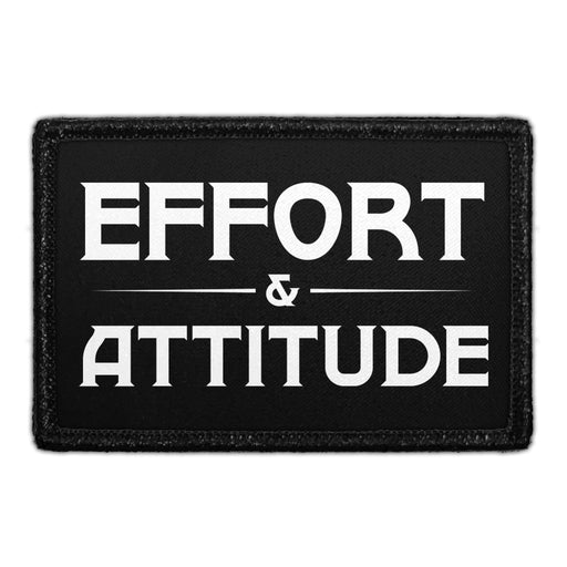 Effort & Attitude - Removable Patch - Pull Patch - Removable Patches For Authentic Flexfit and Snapback Hats