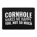  CORNHOLE MAKES ME HAPPY. YOU, NOT SO MUCH Meta Data - Crop Image Text - - Removable Patch - Pull Patch - Removable Patches For Authentic Flexfit and Snapback Hats
