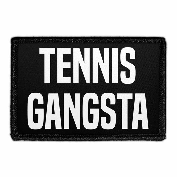 Tennis Gangsta - Removable Patch - Pull Patch - Removable Patches For Authentic Flexfit and Snapback Hats