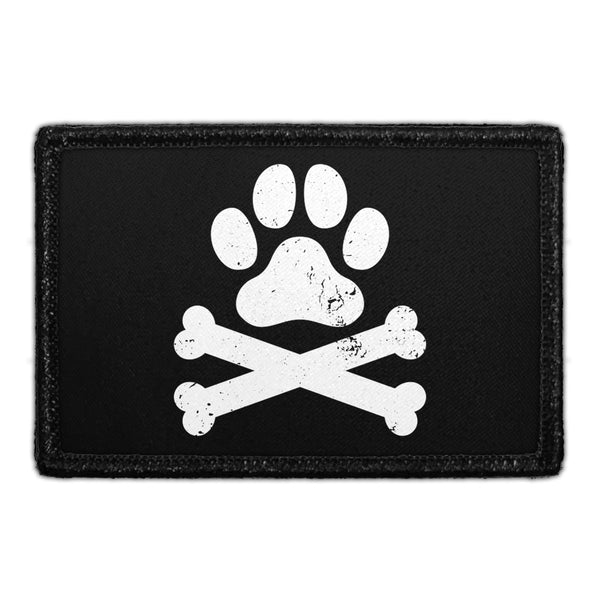 Dog - Jolly Roger - Removable Patch - Pull Patch - Removable Patches For Authentic Flexfit and Snapback Hats
