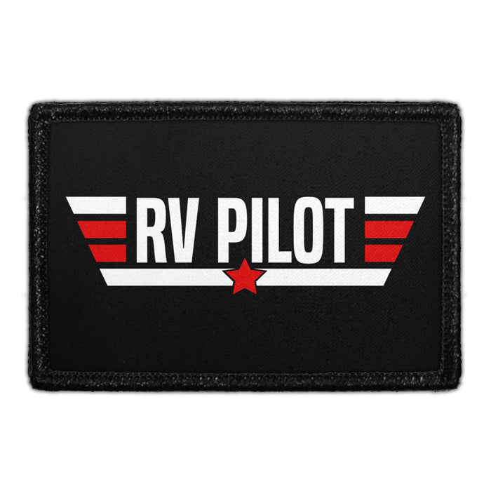 RV Pilot - Removable Patch - Pull Patch - Removable Patches For Authentic Flexfit and Snapback Hats