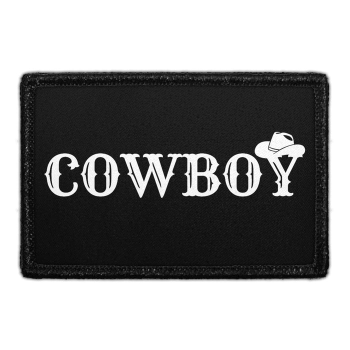 Cowboy - Hat - Removable Patch - Pull Patch - Removable Patches For Authentic Flexfit and Snapback Hats