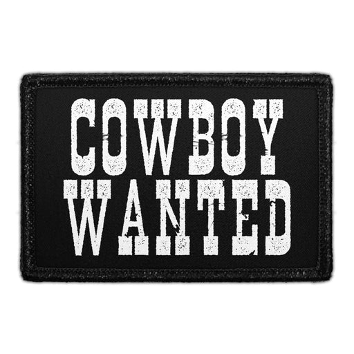 Cowboy Wanted - Removable Patch - Pull Patch - Removable Patches For Authentic Flexfit and Snapback Hats