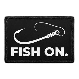 Fish On. - Removable Patch - Pull Patch - Removable Patches For Authentic Flexfit and Snapback Hats
