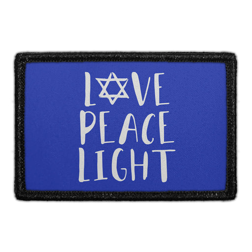 Love Peace Light - Removable Patch - Pull Patch - Removable Patches For Authentic Flexfit and Snapback Hats