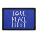 Love Peace Light - Removable Patch - Pull Patch - Removable Patches For Authentic Flexfit and Snapback Hats