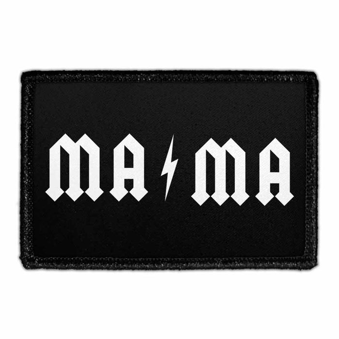 Mama - Lightning - Removable Patch - Pull Patch - Removable Patches For Authentic Flexfit and Snapback Hats