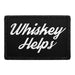 Whiskey Helps - Removable Patch - Pull Patch - Removable Patches For Authentic Flexfit and Snapback Hats