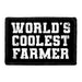World's Coolest Farmer - Removable Patch - Pull Patch - Removable Patches For Authentic Flexfit and Snapback Hats
