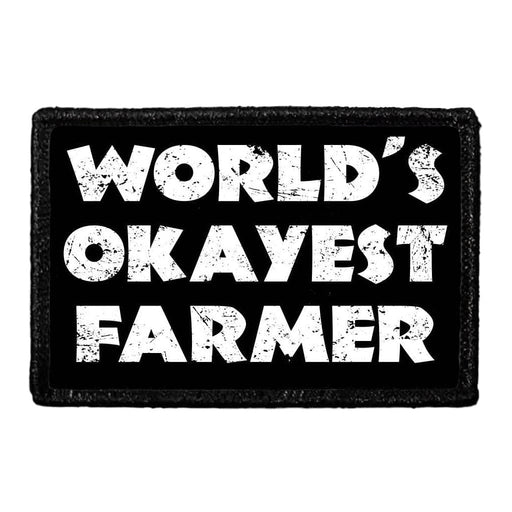 World's Okayest Farmer - Removable Patch - Pull Patch - Removable Patches For Authentic Flexfit and Snapback Hats