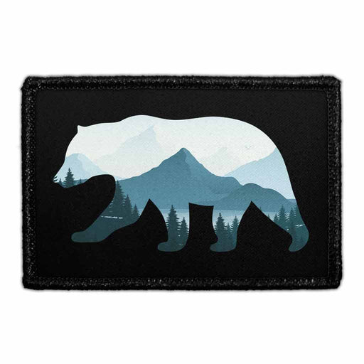 Bear - Mountains - Removable Patch - Pull Patch - Removable Patches For Authentic Flexfit and Snapback Hats