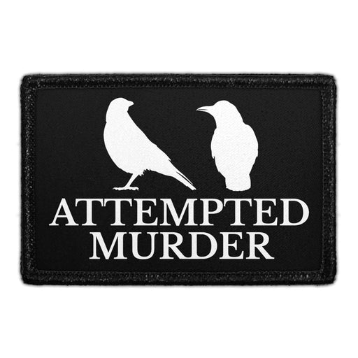 Attempted Murder - Removable Patch - Pull Patch - Removable Patches For Authentic Flexfit and Snapback Hats
