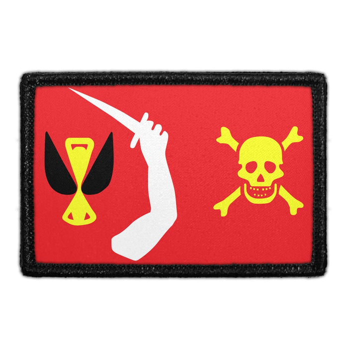 Pirate Christopher Moody Flag - Removable Patch - Pull Patch - Removable Patches That Stick To Your Gear