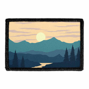 Sunrise On The Mountains - Removable Patch - Pull Patch - Removable Patches That Stick To Your Gear
