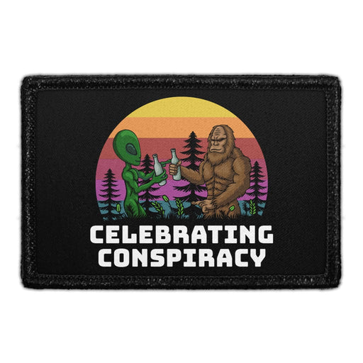 Celebrating Conspiracy - Removable Patch - Pull Patch - Removable Patches That Stick To Your Gear