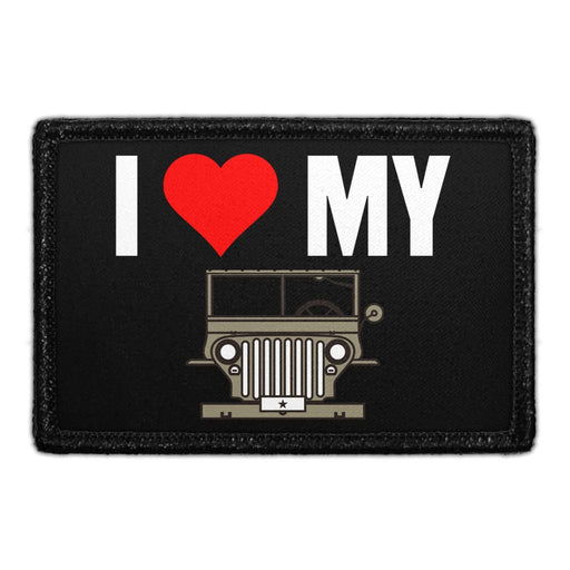 I Love My Off Road Vehicle - Removable Patch - Pull Patch - Removable Patches That Stick To Your Gear