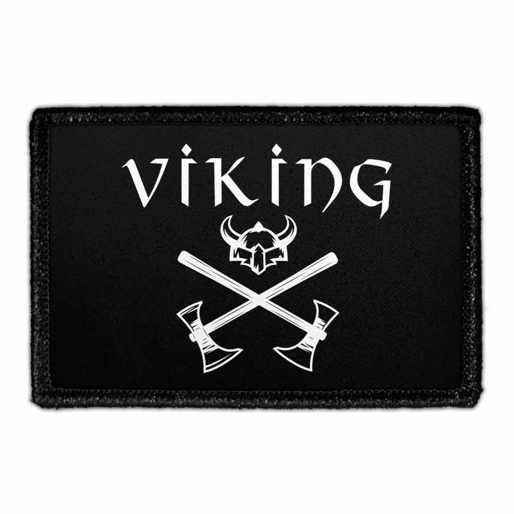 Viking - Axe - Removable Patch - Pull Patch - Removable Patches That Stick To Your Gear